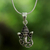 Sterling silver pendant necklace, 'Spirit of Ganesha' - Sterling Silver Ganesha Pendant Necklace from Thailand thumbail