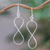 Sterling silver dangle earrings, 'Infinite Charm' - Sterling Silver Infinity Symbol Thai Dangle Earrings