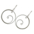 Sterling silver dangle earrings, 'Moon Crests' - Sterling Silver Openwork Swirl Thai Dangle Earrings