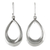 Sterling silver dangle earrings, 'Dewy Sheen' - Sterling Silver Teardrop Dangle Earrings from Thailand thumbail