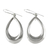 Sterling silver dangle earrings, 'Dewy Sheen' - Sterling Silver Teardrop Dangle Earrings from Thailand (image 2e) thumbail