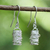 Pendientes colgantes de plata de ley, 'Secretos ocultos' - Pendientes colgantes de alambre de plata esterlina de Tailandia