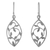 Sterling silver dangle earrings, 'Glowing Spring Leaves' - Sterling Silver Openwork Leaf Dangle Earrings from Thailand thumbail