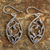 Sterling silver dangle earrings, 'Glowing Spring Leaves' - Sterling Silver Openwork Leaf Dangle Earrings from Thailand (image 2c) thumbail