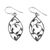 Sterling silver dangle earrings, 'Glowing Spring Leaves' - Sterling Silver Openwork Leaf Dangle Earrings from Thailand (image 2e) thumbail