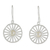 Cultured pearl dangle earrings, 'Moonlight Wheels' - Sterling Silver Cultured Pearl Dangle Earrings from Thailand
