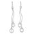 Sterling silver dangle earrings, 'Fun in the Summer' - Sterling Silver Artistic Dangle Earrings from Thailand (image 2a) thumbail