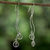 Sterling silver dangle earrings, 'Fun in the Summer' - Sterling Silver Artistic Dangle Earrings from Thailand (image 2b) thumbail