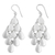 Sterling silver dangle earrings, 'Rainy Diamonds' - Thai Sterling Silver Shimmering Drop Dangle Earrings