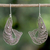 Pendientes colgantes de filigrana en plata de primera ley - Aretes de camarones de filigrana de plata esterlina de Tailandia