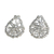 Sterling silver stud earrings, 'Teardrop Wrap' - Sterling Silver Wrap Teardrop Stud Earrings from Thailand thumbail