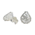 Sterling silver stud earrings, 'Teardrop Wrap' - Sterling Silver Wrap Teardrop Stud Earrings from Thailand (image 2d) thumbail