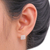 Sterling silver stud earrings, 'Crisscross Square' - Sterling Silver Wrap Square Stud Earrings Made in Thailand (image 2d) thumbail