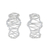 Tropfenohrringe aus Sterlingsilber, „Wavy Leaves“ – Wellenohrringe aus Sterlingsilber, handgefertigt in Thailand