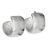 Sterling silver half-hoop earrings, 'View the World' - 925 Sterling Silver Wide Half-Hoop Earrings from Thailand (image 2d) thumbail