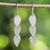 Sterling silver dangle earrings, 'Romantic Leaves' - Sterling Silver Leaf Shaped Dangle Earrings from Thailand