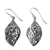 Sterling silver dangle earrings, 'Leafy Brambles' - Sterling Silver Vine Motif Dangle Earrings from Thailand