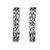 Pendientes medio aro en plata de primera ley - Elegantes aretes de medio aro de plata esterlina 925 de Tailandia