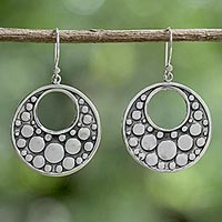 Featured review for Sterling silver dangle earrings, Happy Bubbles