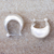 Sterling silver hoop earrings, 'Ornate Touch' - 925 Sterling Silver Shining Hoop Earrings from Thailand