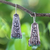 Sterling silver drop earrings, 'Hanging Jasmine' - 925 Sterling Silver Floral Drop Earrings from Thailand thumbail