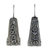 Sterling silver drop earrings, 'Hanging Jasmine' - 925 Sterling Silver Floral Drop Earrings from Thailand (image 2a) thumbail