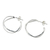 Sterling silver half-hoop earrings, 'Dancing Shine' - Sterling Silver Twisting Half-Hoop Earrings from Thailand (image 2d) thumbail