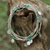 Onyx wrap bracelet, 'Rain Charms in Green' - 925 Sterling Silver Plated Green Onyx Bracelet from Thailand (image 2) thumbail