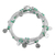 Onyx wrap bracelet, 'Rain Charms in Green' - 925 Sterling Silver Plated Green Onyx Bracelet from Thailand thumbail
