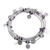 Amethyst wrap bracelet, 'Rain Charms' - Sterling Silver Plated Amethyst Wrap Bracelet from Thailand thumbail