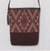 Leather accent cotton shoulder bag, 'Northern Thai Charm' - Thai Handwoven Cotton Shoulder Bag with Leather Accents (image 2) thumbail