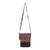 Leather accent cotton shoulder bag, 'Northern Thai Charm' - Thai Handwoven Cotton Shoulder Bag with Leather Accents (image 2c) thumbail