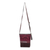 Leather accent cotton shoulder bag, 'Northern Thai Charm' - Thai Handwoven Cotton Shoulder Bag with Leather Accents (image 2d) thumbail