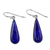 Lapis lazuli dangle earrings, 'Morning Raindrops' - Lapiz Lazuli & Sterling Silver Dangle Earrings from Thailand (image 2e) thumbail