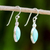 Rhodium plated sterling silver dangle earrings, 'Knowing Eyes' - Rhodium Plated Sterling Silver Dangle Earrings from Thailand