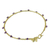 Gold plated amethyst bangle bracelet, 'Floral Berries' - Gold Plated Amethyst Floral Bangle Bracelet from Thailand thumbail
