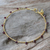 Gold plated garnet bangle bracelet, 'Floral Berries' - Gold Plated Garnet Floral Bangle Bracelet from Thailand (image 2b) thumbail