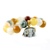 Jade and quartz beaded charm bracelet, 'Elephant Remembrance' - Beaded Jade and Quartz Bracelet with Elephant Charm (image 2d) thumbail