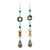 Jade and quartz dangle earrings, 'Hill Tribe Adventure' - Beaded Dangle Earrings with Jade and Hill Tribe Silver thumbail