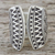 Sterling silver wrap ring, 'Groovy Style' - 925 Silver Wrap Ring with Geometric Motifs from Thailand (image 2d) thumbail
