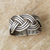 Sterling silver wrap ring, 'Woven Charm' - Braided Sterling Silver Wrap Ring from Thailand