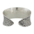 Sterling silver cuff bracelet, 'Lanna Forest' - Bird and Elephant 925 Silver Cuff Bracelet from Thailand (image 2f) thumbail