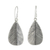 Sterling silver dangle earrings, 'Leafy Vibe' - Leaf-Shaped Sterling Silver Dangle Earrings from Thailand thumbail