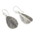 Sterling silver dangle earrings, 'Leafy Vibe' - Leaf-Shaped Sterling Silver Dangle Earrings from Thailand (image 2c) thumbail