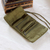 Silk blend jewelry roll, 'Enchanted Journey in Olive' - Hand Woven Silk and Rayon Blend Thai Jewelry Roll in Olive (image 2b) thumbail