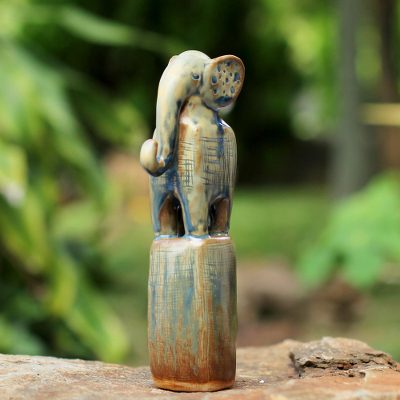 Ceramic Elephant Statue