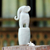 Escultura de cerámica - Escultura de elefante de cerámica blanca de Tailandia
