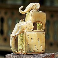 Elephant Father in Yellow