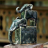 Elephant Father in Green