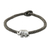 Silver pendant bracelet, 'Darling Elephant in Grey' - Karen Silver Elephant Bracelet in Grey from Thailand
